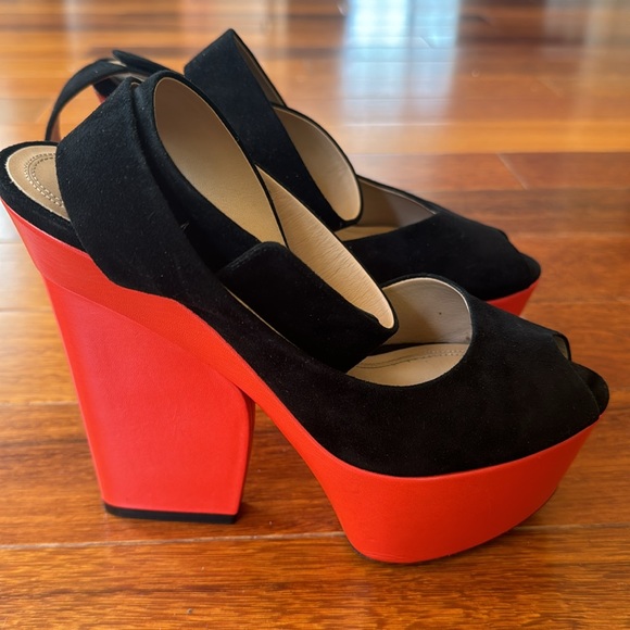 OLD CELINE (phoebe philo) beautiful platform heels SZ 37 (US 7) - Picture 3 of 6